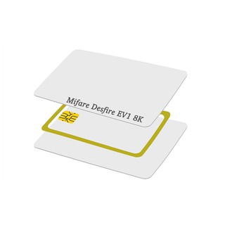 5 cards, Mifare DESFire Ev1 8k, RFID Mifare Card HF 13.56Mhz, 0.8mm NFC ...