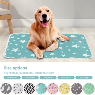 【Hot Stock】【ready stock】S-XL Waterproof Pets Dog/Cat Urine Pad Urinal mattress Cartoon Printing R