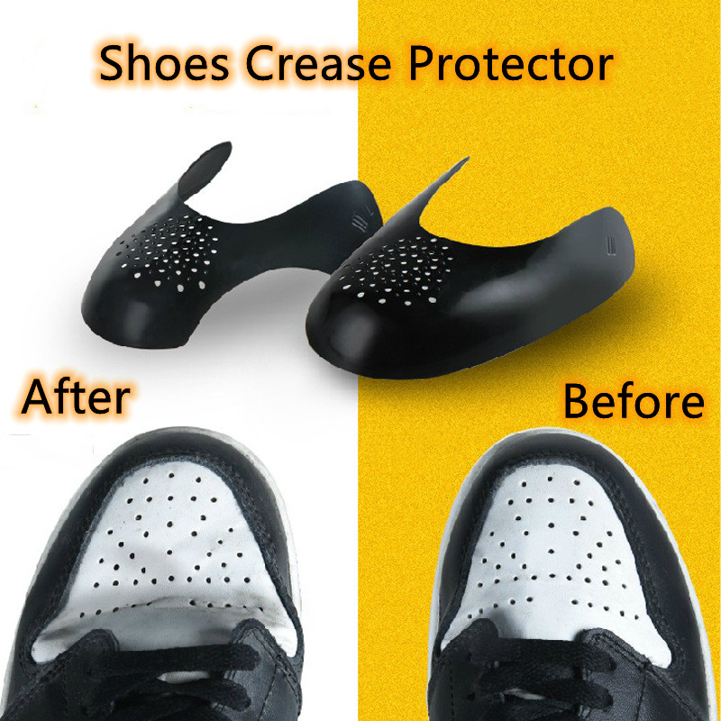 Comfowner Shoe Shields Crease Protectors Toe Box Decreaser Prevent Shoes Crease Indentation Sneaker Shields Anti-Wrinkle Shoes Creases Protector Mens 7-12/ Womens 5-8（4pair） 