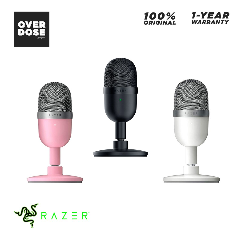 Micrófono RAZER SEIREN mini ultra compact condenser rosado - Viva Digital