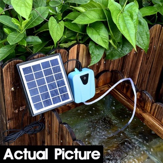 2L/min Solar Powered/DC Charging Oxygenator Water Oxygen Pump Pond Aerator Fish Tank Air Pump #3