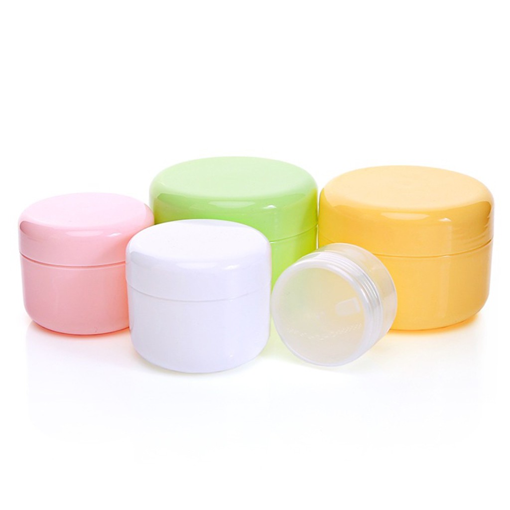 10Pcs/set Refillable Plastic Empty Face Cream Lotion Cosmetic Powder
