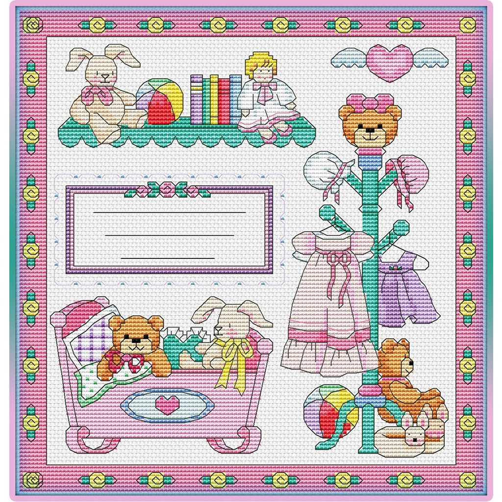 Female Baby Bear Cross Stitch Pattern Shopee Philippines