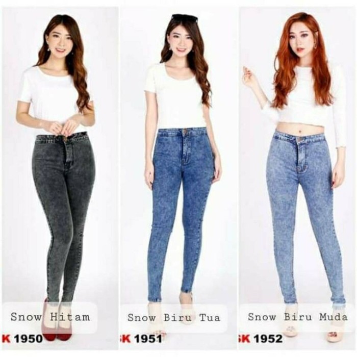 Highwaist Jeans Snow Pants Jeans For Women Jeans Denim Jn284 Levis Skiny Girls Pants Shopee Philippines