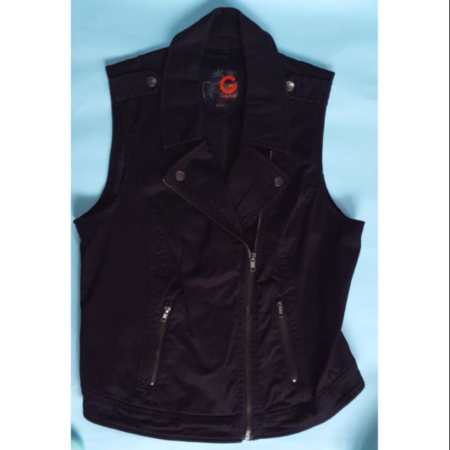 guess sleeveless jacket