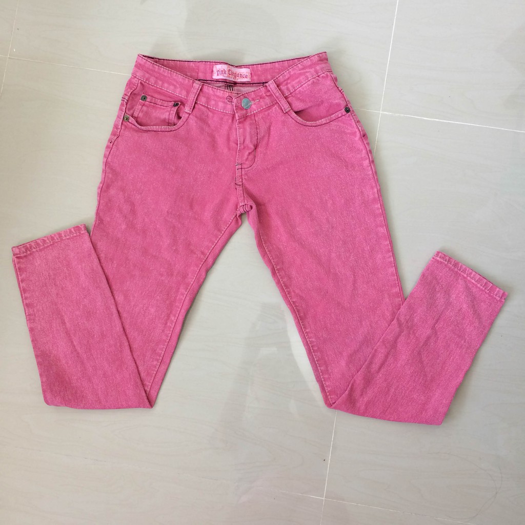 pink jeans