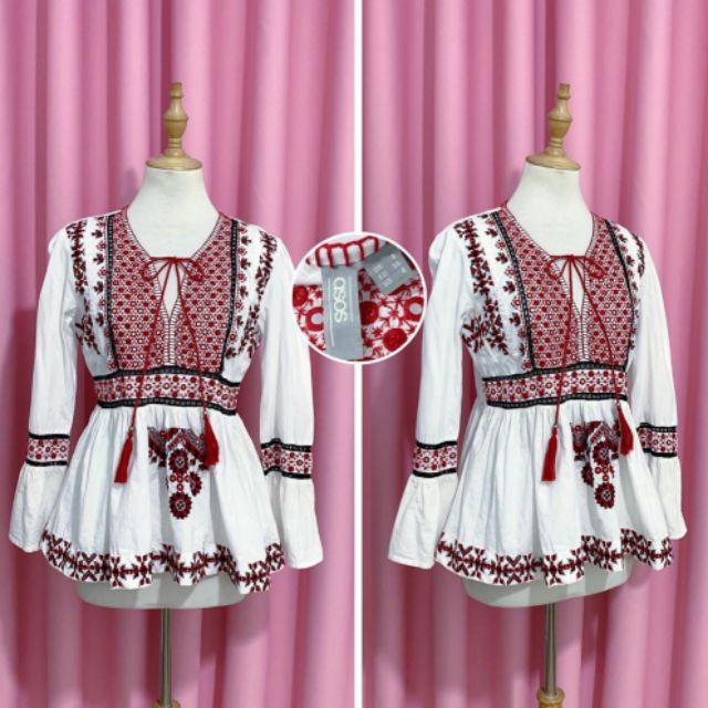 asos embroidered top