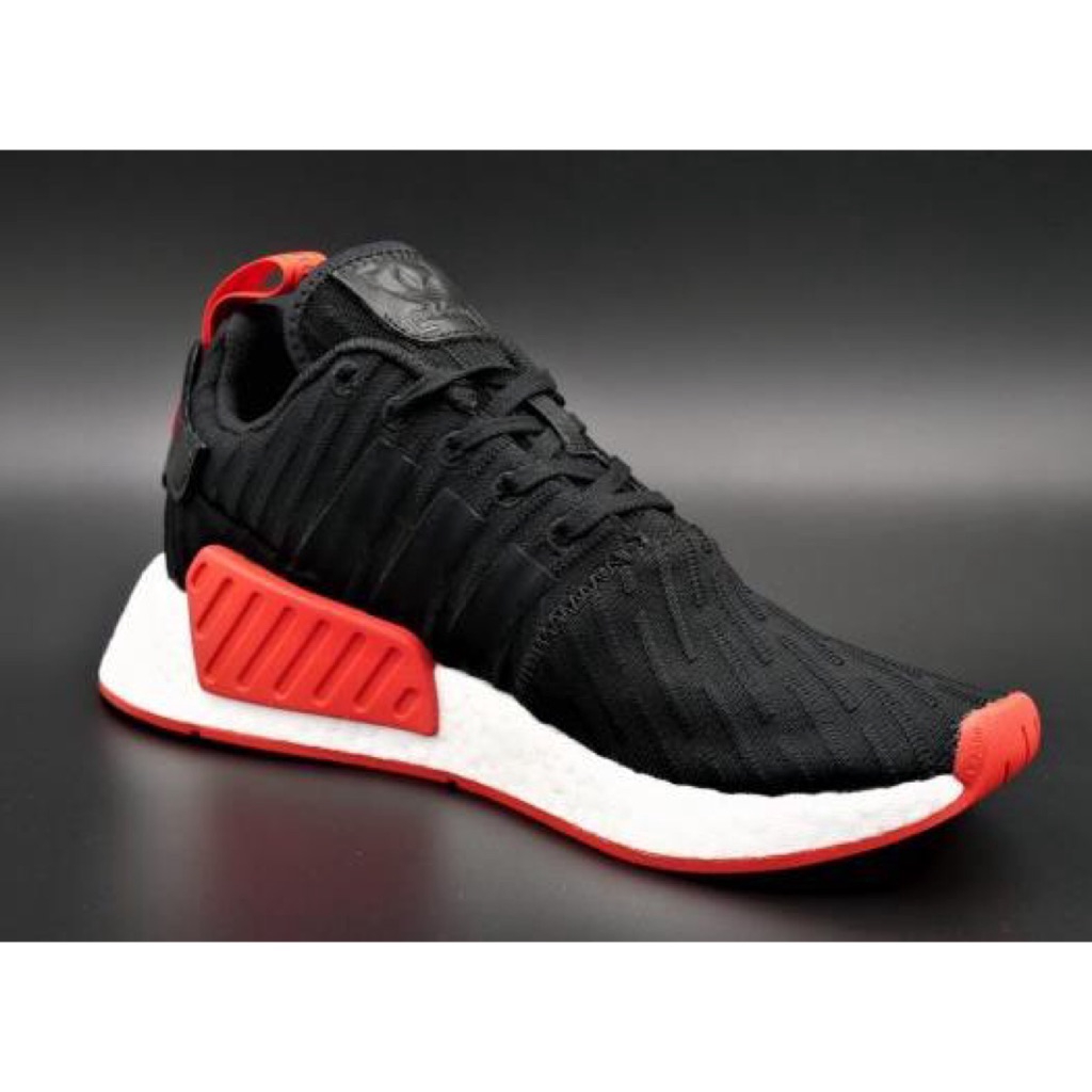 adidas nmd r2 pk black red