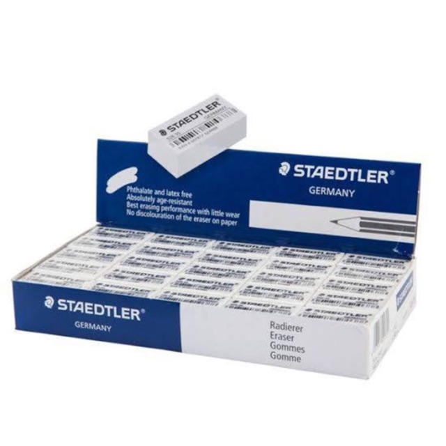Staedtler Pencil Eraser White Steeder 526 35F (50 pcs) Shopee Philippines