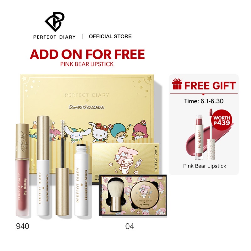 Perfect Diary X Sanrio MagicStay Collection Gift Set Customizable Box