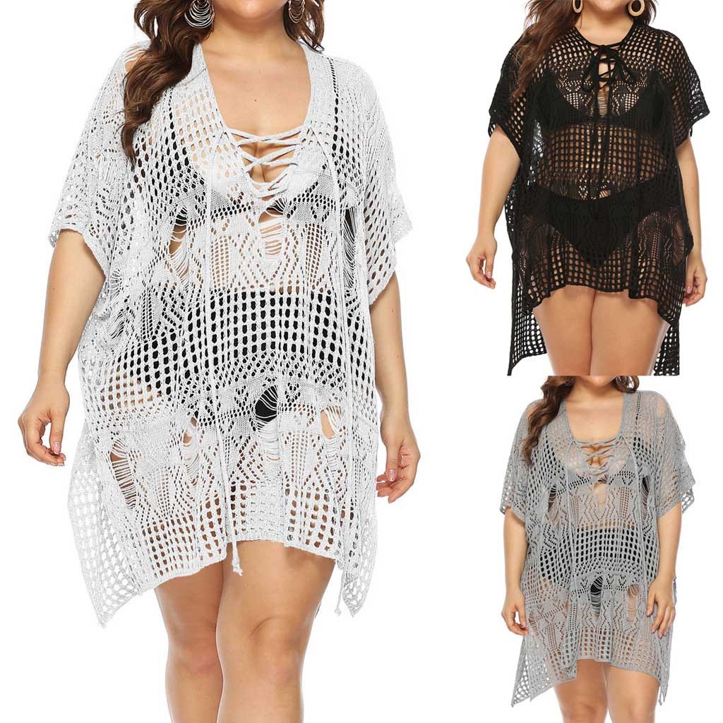 plus size beach cover up