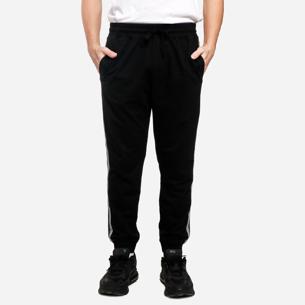mens taped joggers