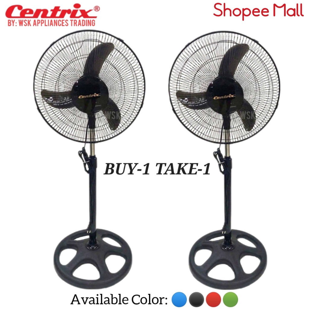 Buy1 Take1 Centrix 16" Stand Fan 3Banana Blades (color may vary) CX