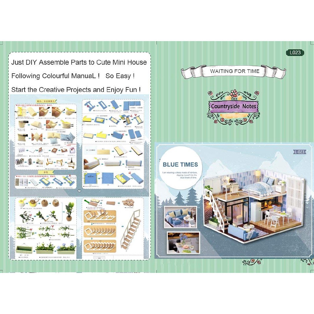 blue times mini house