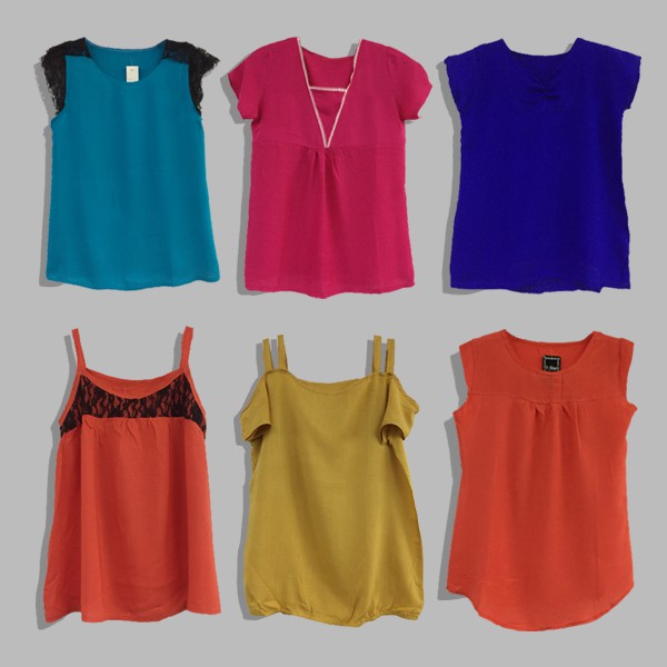 Women's Casual Blouse Regular Fit Cotton Assorted Design | Shopee ...