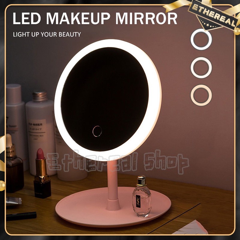 LED Makeup Mirror Dressing Table Mirror Beauty Makeup Mirror Fill Light ...