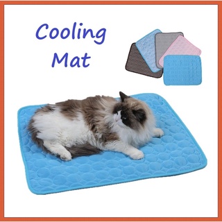 Cat Cooling Mat Cat Bed Dog Bed Pad Blanket Sofa Washable Cushion Ice Silk Carpet