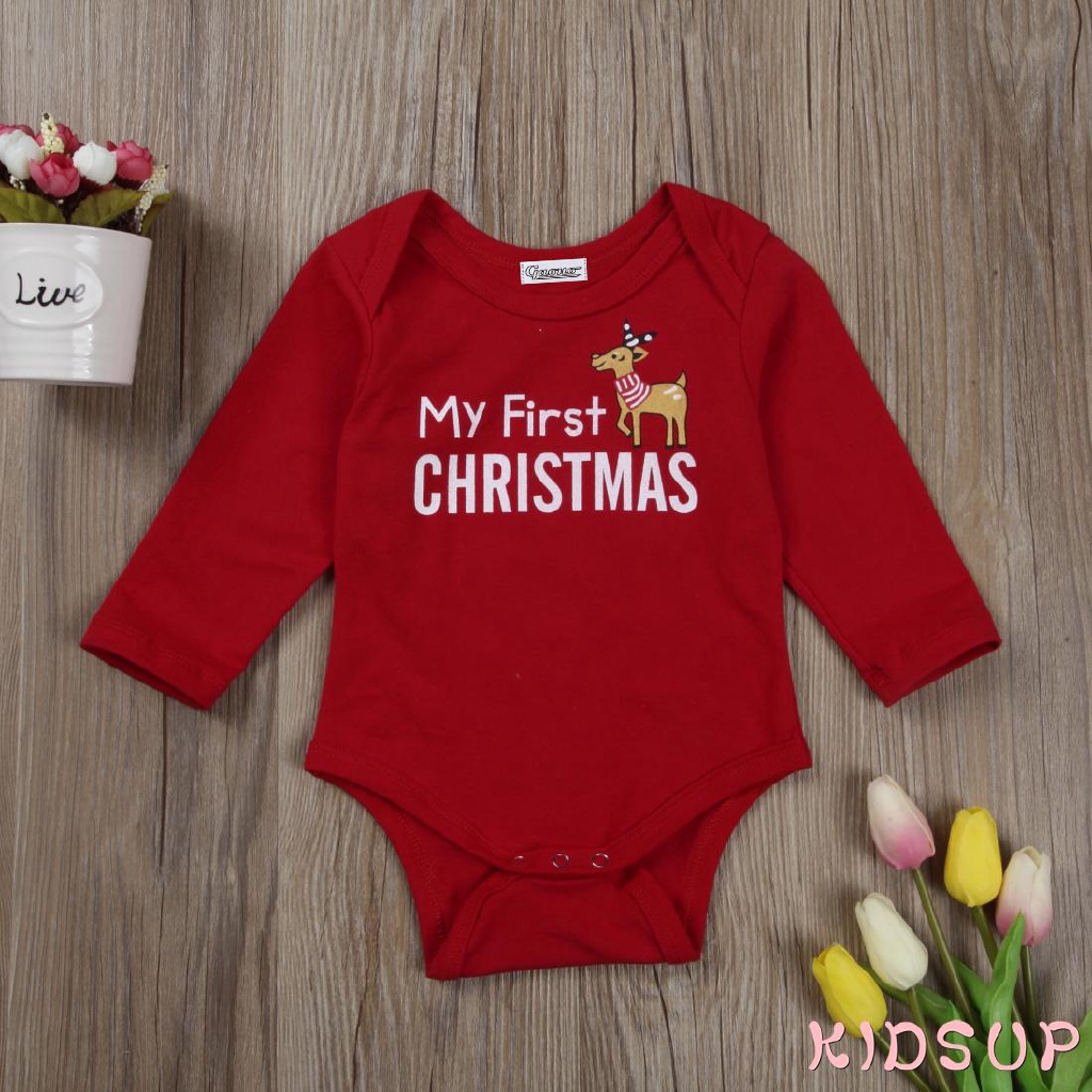my first christmas romper
