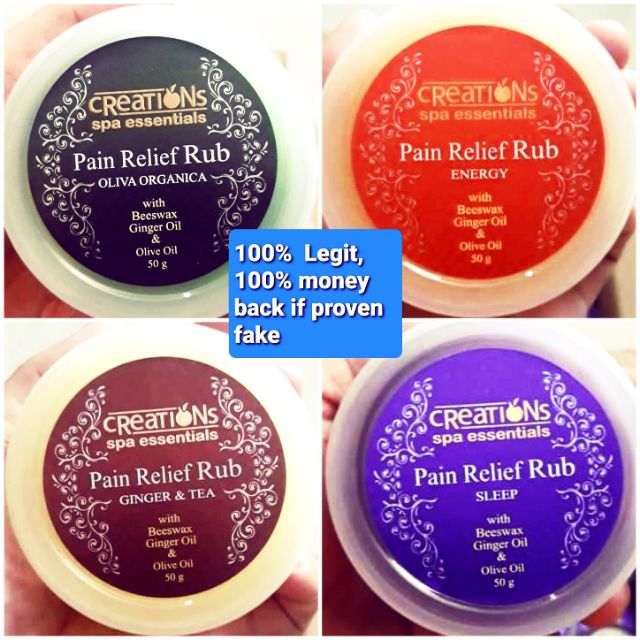 Pain Relief Rub ( Creations Spa Essentials) Shopee Philippines