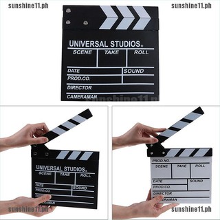 [SUN11]Director video acrylic clapboard dry erase tv film movie clapper board s