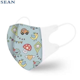 Kids 3D Face Mask 10pcs 3Ply Cartoon Mask Disposable Protective Facemask