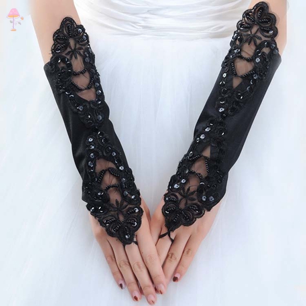 fingerless evening gloves