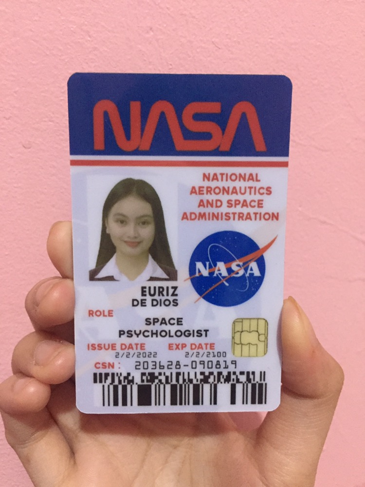 Nasa Id Card Template