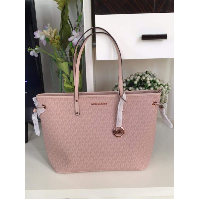 Michael Kors Pink Large Tote Bag | Shopee Philippines