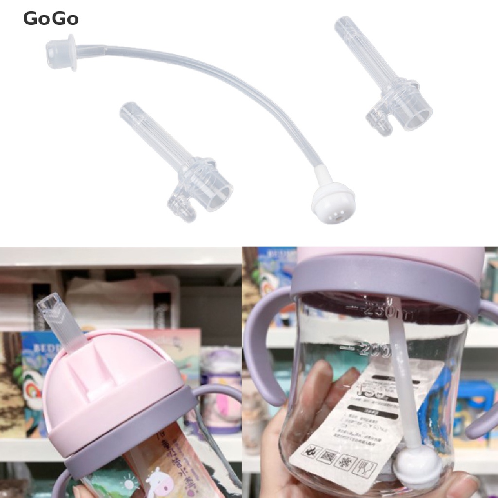 GoGo Baby Feeding Accessories Children Water Cup Straw Liquid Silicone Sippy Drink Bottle Accessories PH
