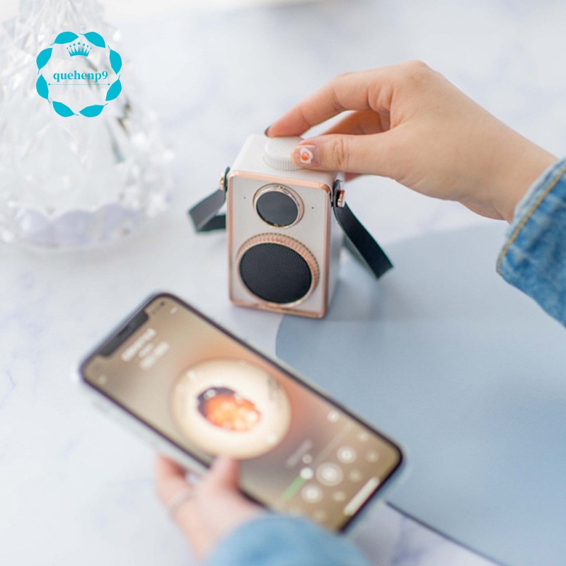 small white bluetooth speaker