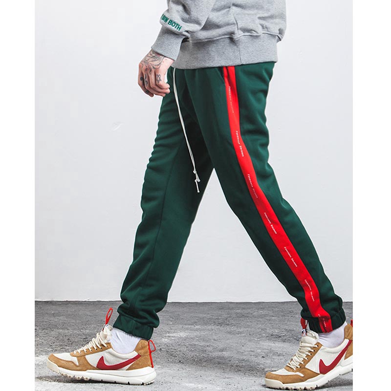 track pants with side stripe mens