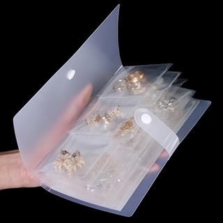 Antioxidant Dust-proof Jewelry Storage Book / Portable Durable Thicken PVC Transparent Storage Bag / Jewelry Box for Rings Necklaces Earrings Bracelets