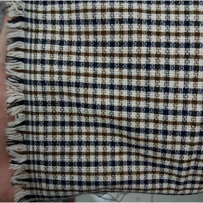 Houndstooth motif tweed Fabric (per One meter) | Shopee Philippines