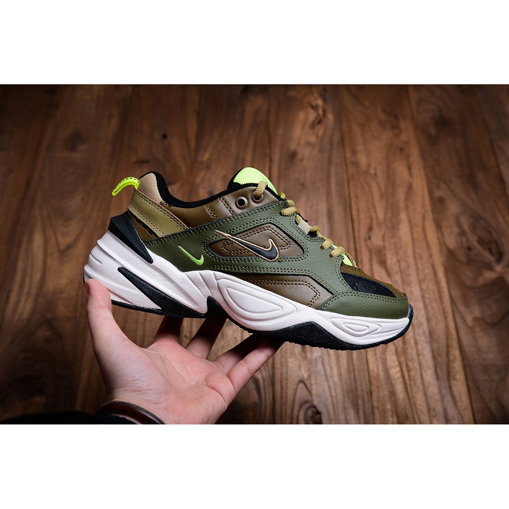 nike tekno olive green