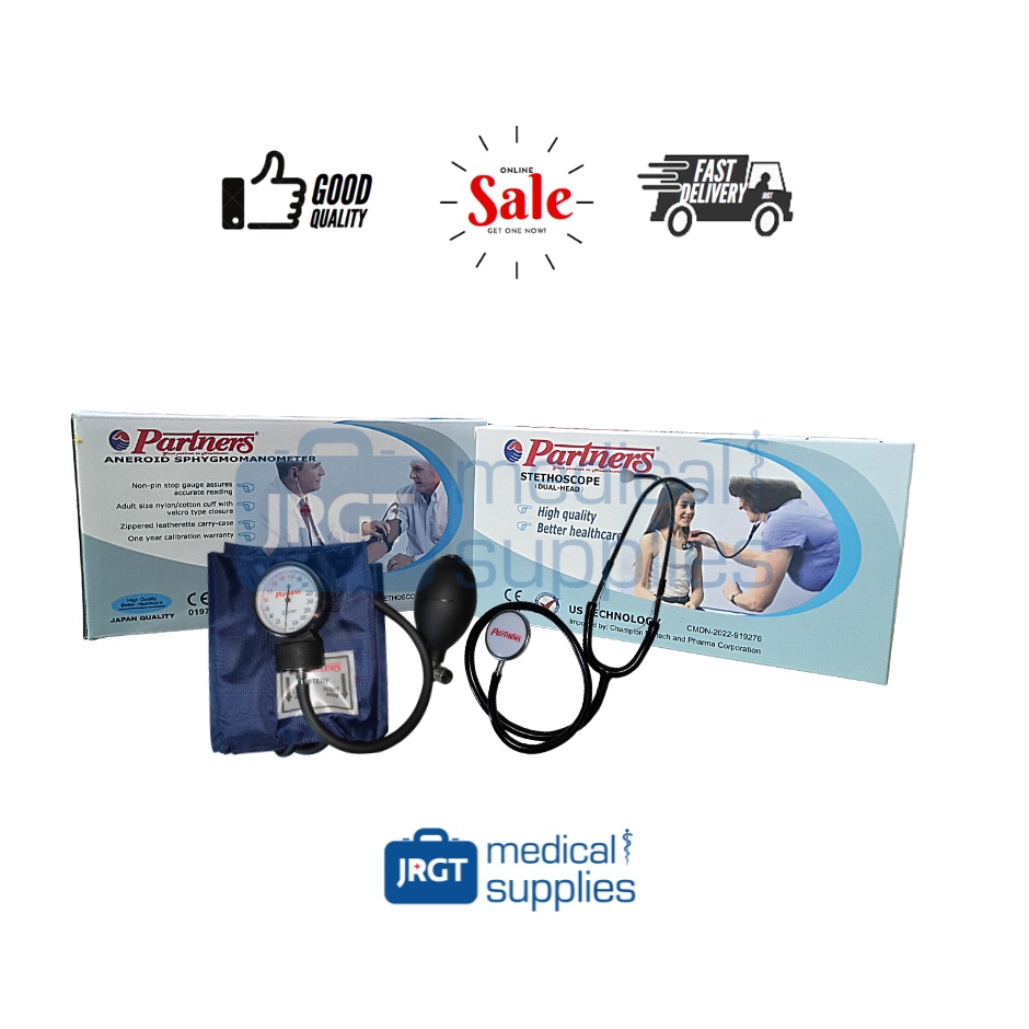 Partners BP Apparatus Set (Aneroid Sphygmomanometer with Stethoscope