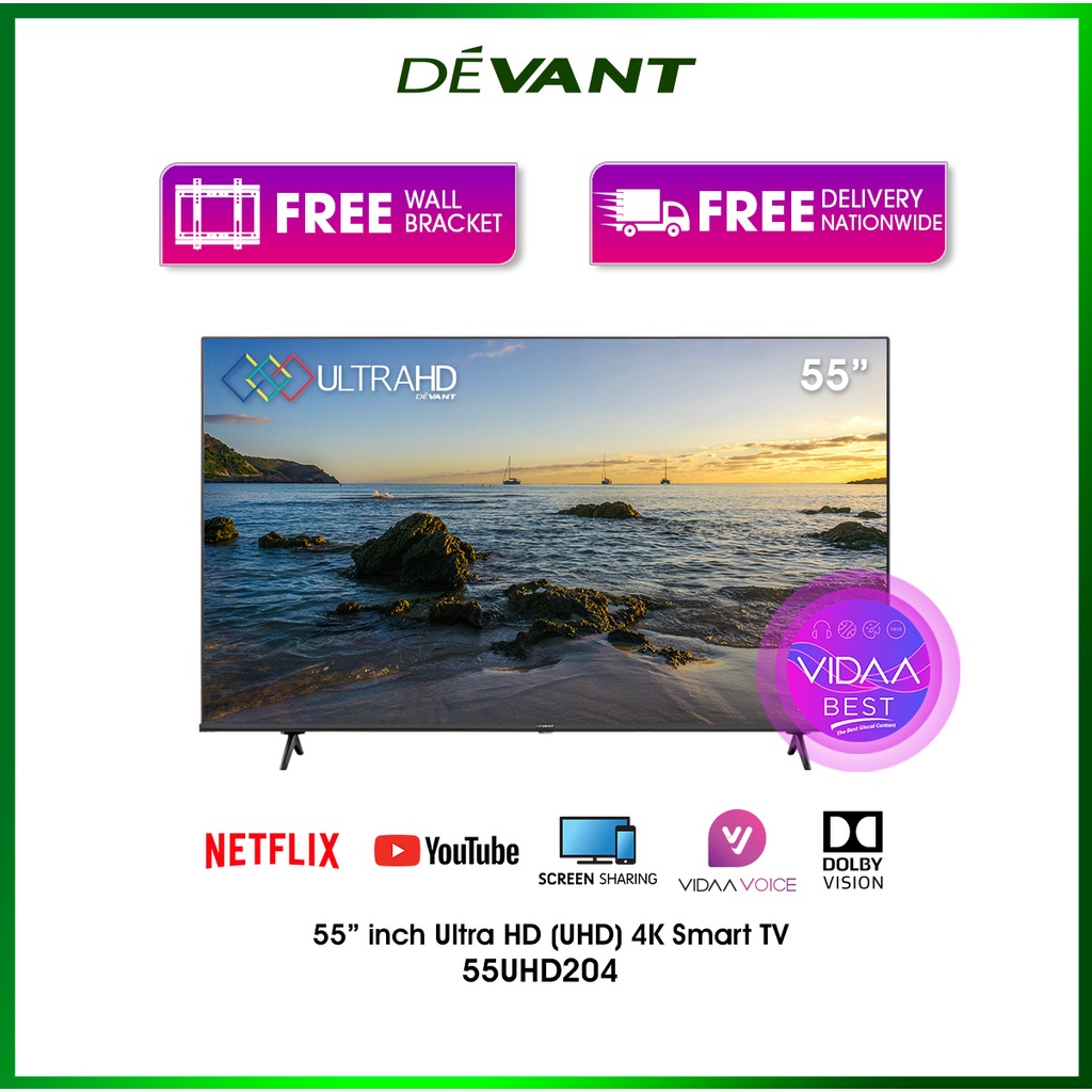 devant-55uhd204-55-inch-ultra-hd-uhd-4k-smart-tv-free-wall-bracket