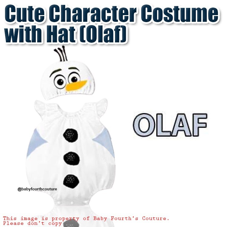 Cute Baby Olaf Character Onesies For Baby With Hat Shopee Philippines