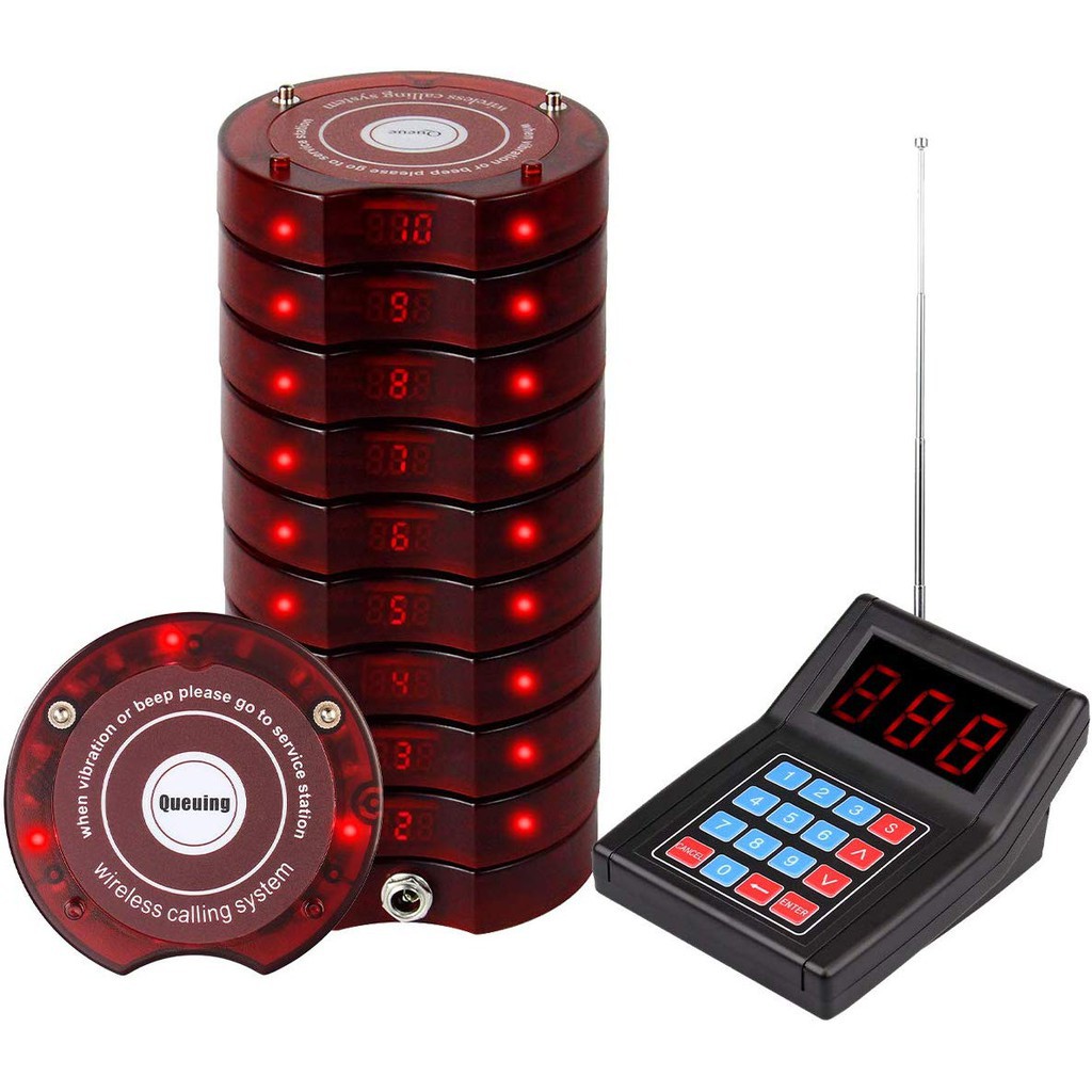 Retekess TD165 Pager System for Office Max 999 Beepers Wireless Calling