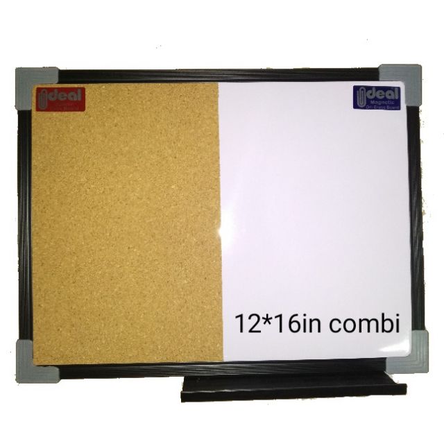 12 X 16 Inches Combination Board Magnetic Whiteboard Corkboard With Tray Shopee Philippines