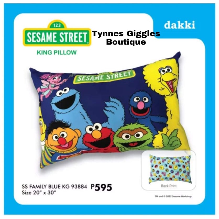 20X30 dakki king size pillow SESAME STREET Shopee Philippines