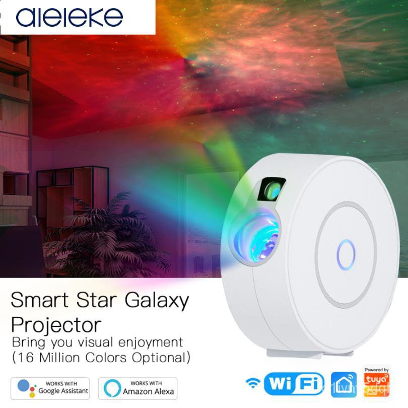 WiFi Tuya Smart Star Projector Galaxy Laser Starry Sky Projector Waving