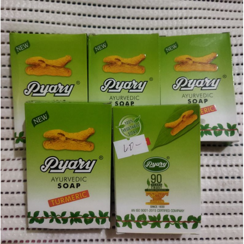 Pyary Ayurvedic Turmeric Soap 75g Shopee Philippines