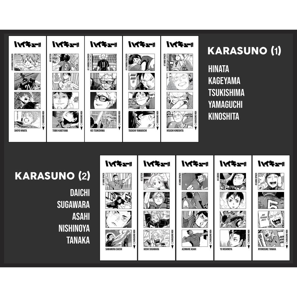 haikyuu anime filmstrip bookmarks 4 pcs shopee philippines