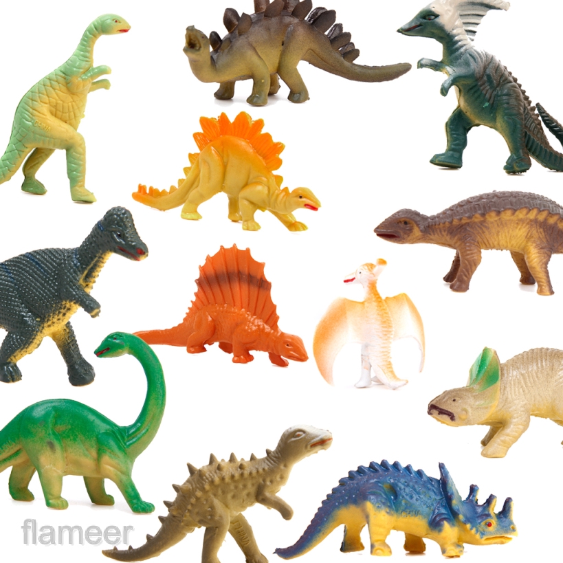 6 x Plastic Realistic Dinasours Assorted Models Animal Figure Toy Teaching Props