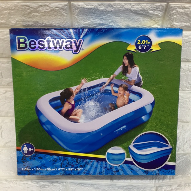 two ring rectangular pool