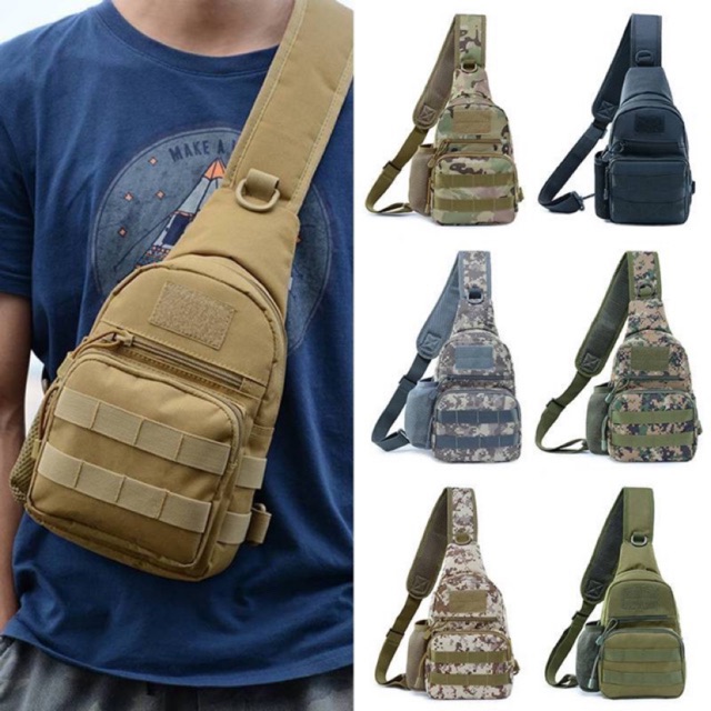 TACTICAL SIDE BAG CROSS BODYBAG ANTI THEFT SLING BAG 0730 Shopee Philippines