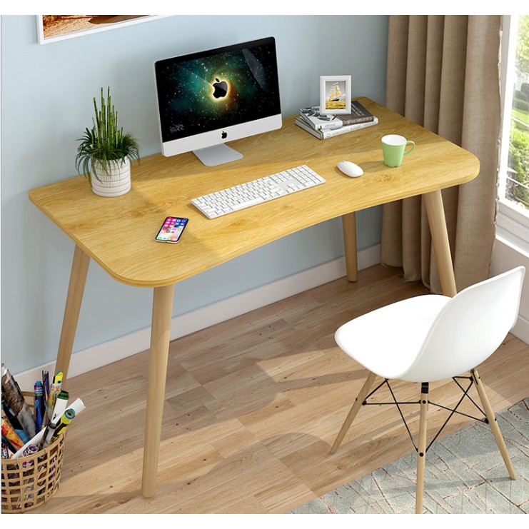 Nordic Minimalist Wooden Study Table 120x60cm and 100x60cm NDTB100