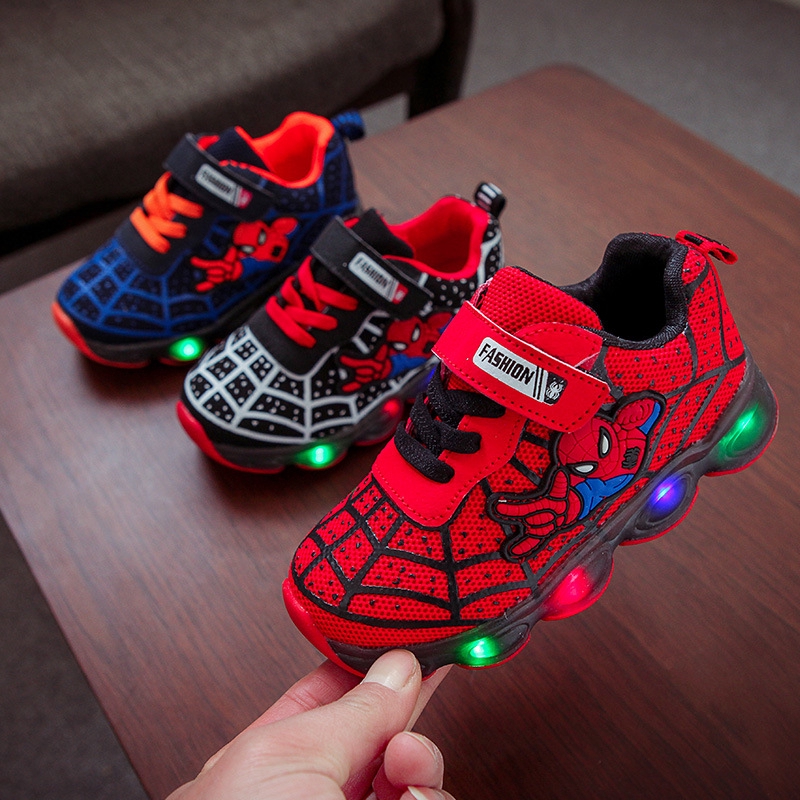 spiderman led shoes