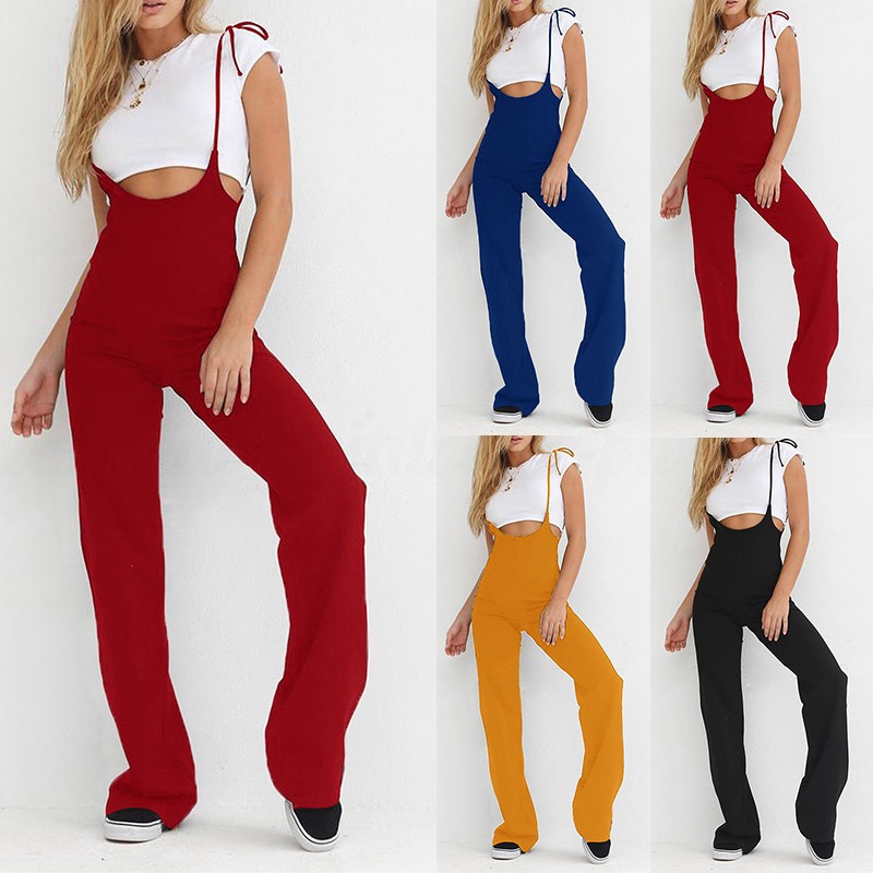 spandex suspender jumpsuit