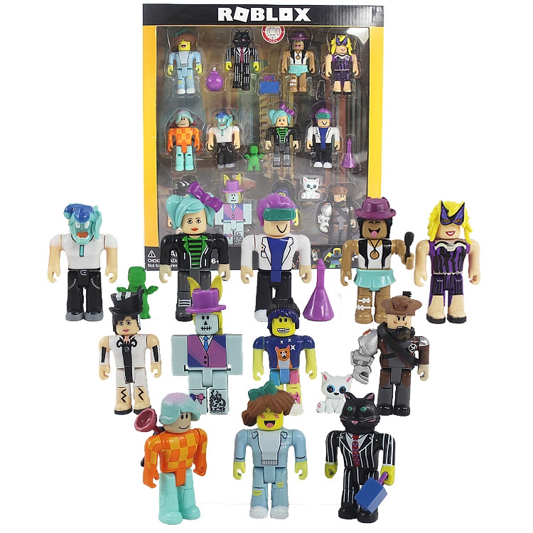 New 12pcs Set Roblox Action Figure Virtual World Celebrity Collection Dolls With Accessories Kids Toy Gift Shopee Philippines - roblox celebrity collection figure 12 pack set